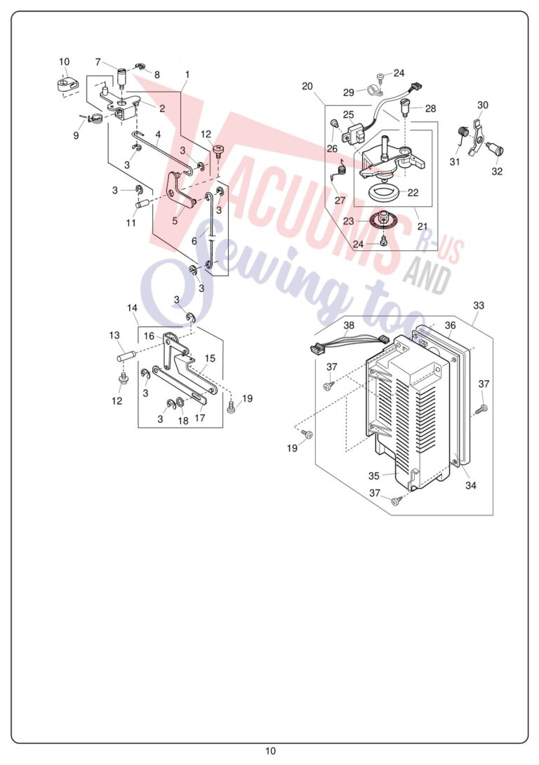 Janome 10001 schematic page 2 preview