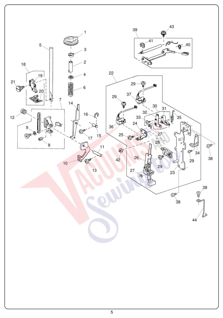 Janome 10001 schematic page 9 preview