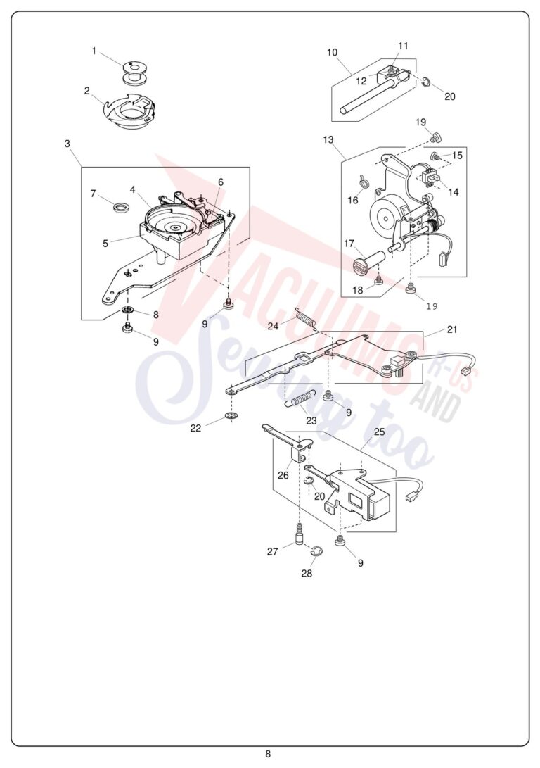 Janome 10001 schematic page 12 preview