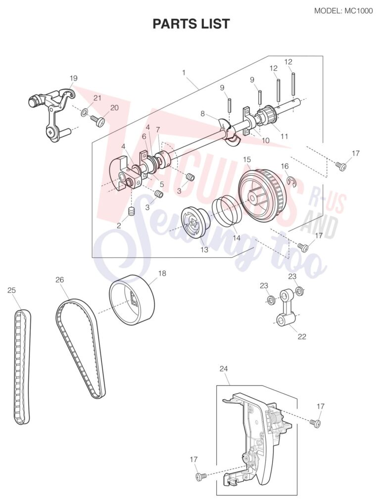 Janome 1000 schematic page 1 preview