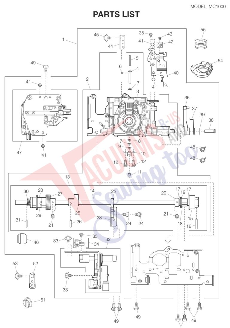 Janome 1000 schematic page 6 preview