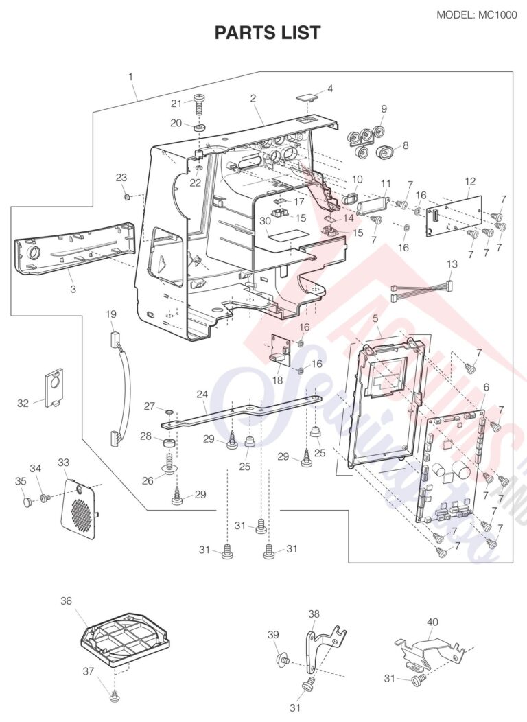 Janome 1000 schematic page 9 preview
