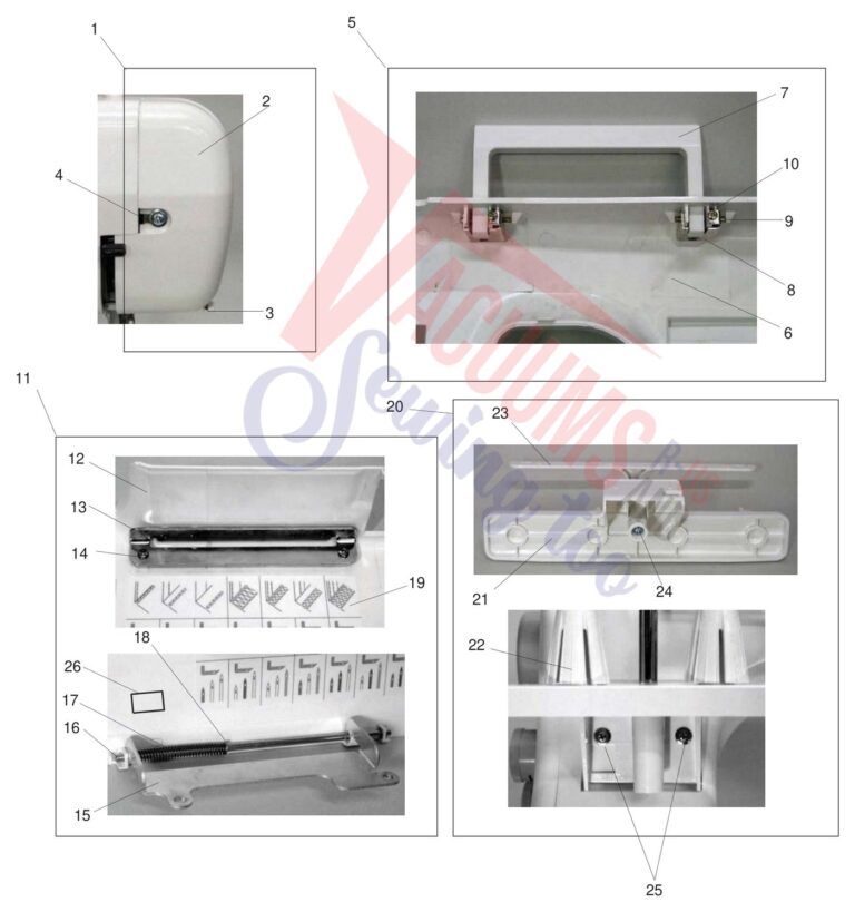 Janome 1000CP schematic page 1 preview