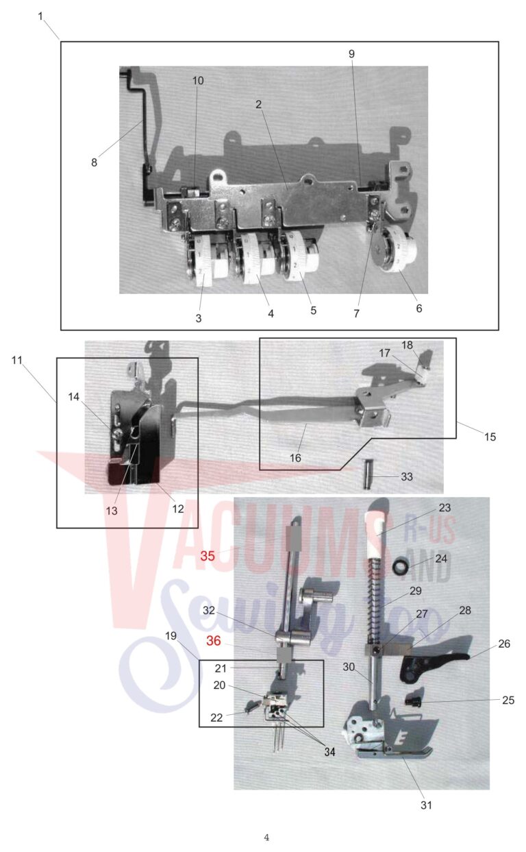 Janome 1000CP schematic page 4 preview