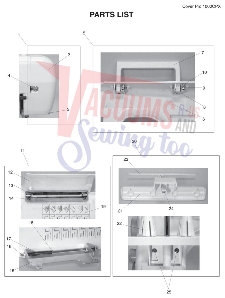 Janome 1000CPX schematic page 1 preview