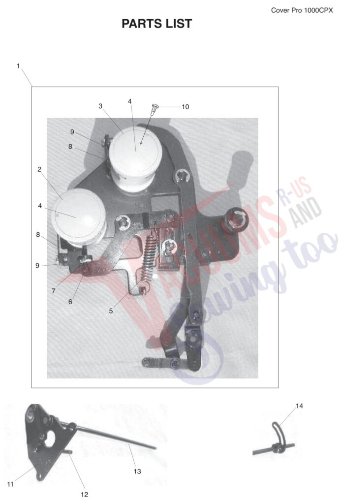 Janome 1000CPX V2 exploded schematic diagram (page 6)