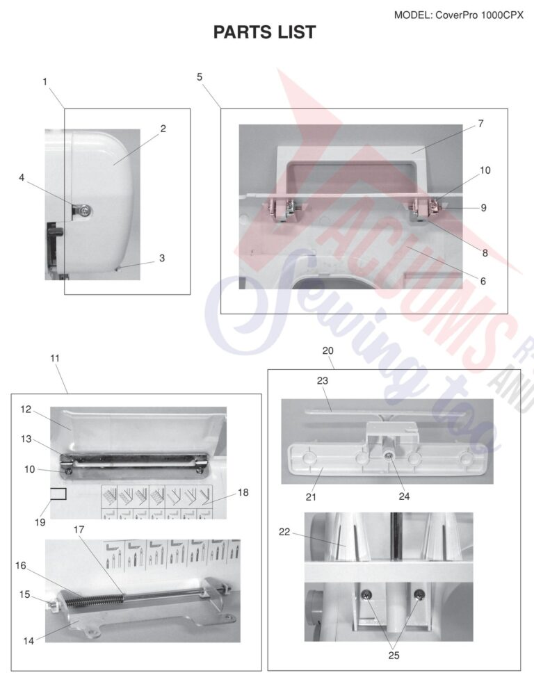 Janome 1000CPX V3 schematic page 1 preview