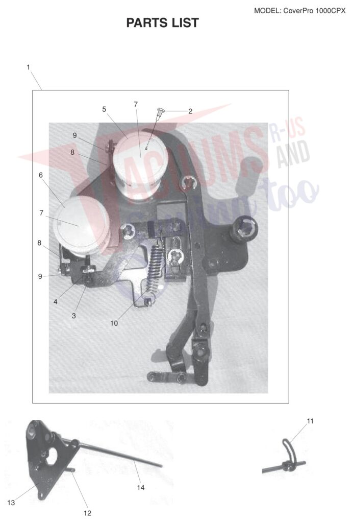Janome 1000CPX V3 exploded schematic diagram (page 6)
