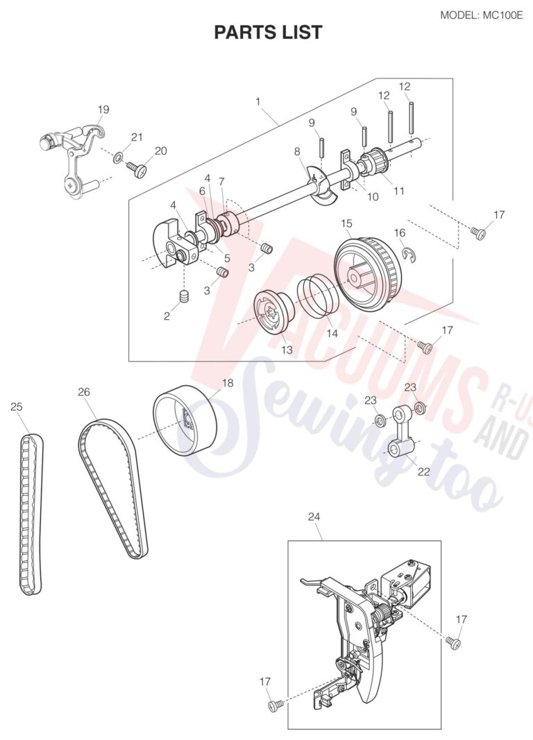 Janome 100E schematic page 1 preview