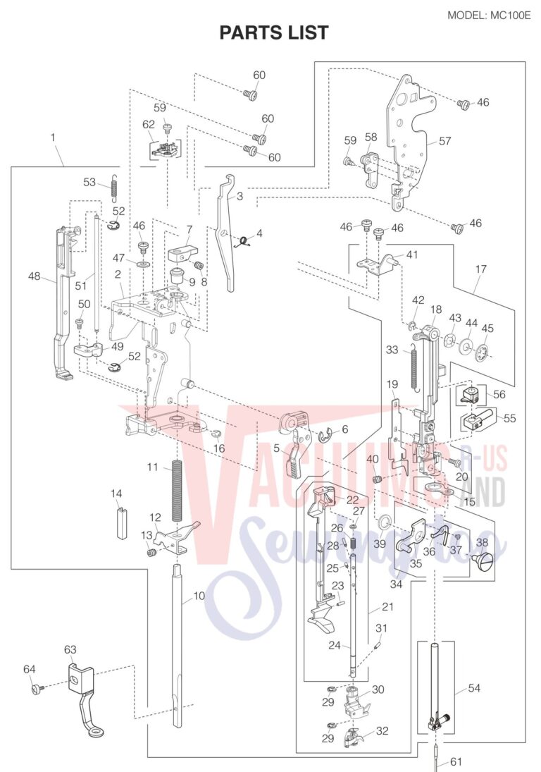 Janome 100E schematic page 3 preview
