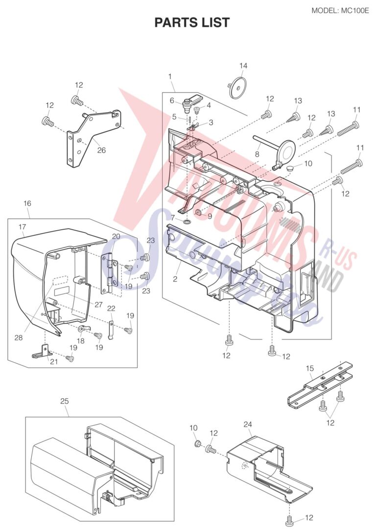 Janome 100E schematic page 6 preview
