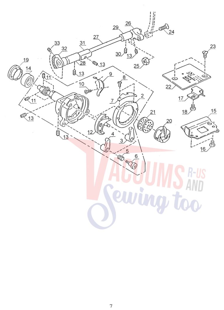 Janome 104DNH schematic page 7 preview
