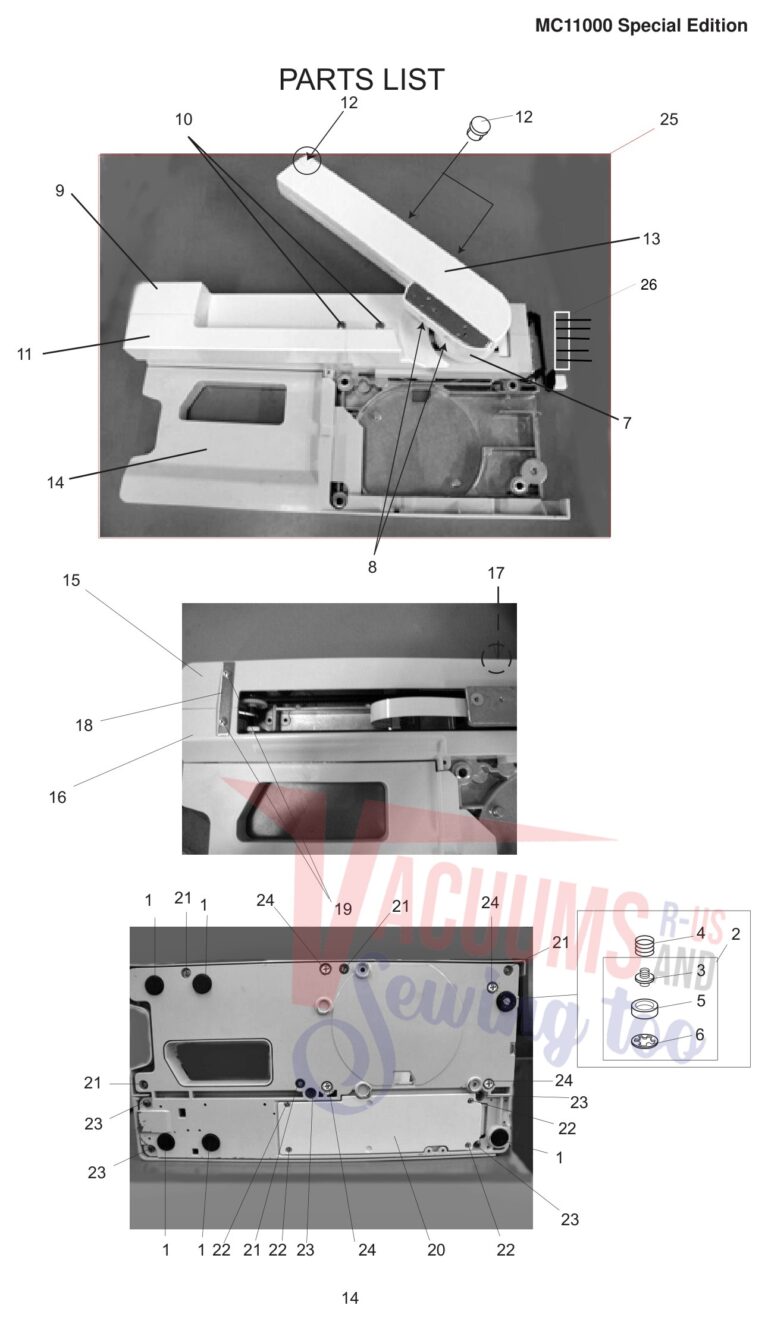 Janome 11000S schematic page 6 preview
