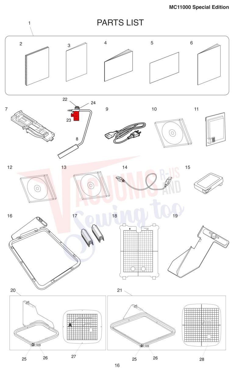 Janome 11000S schematic page 8 preview