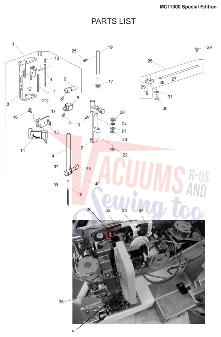 Janome 11000S schematic page 11 preview