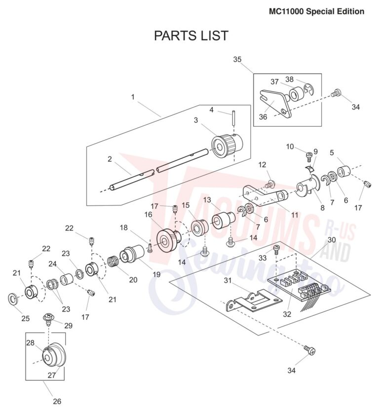 Janome 11000S schematic page 14 preview