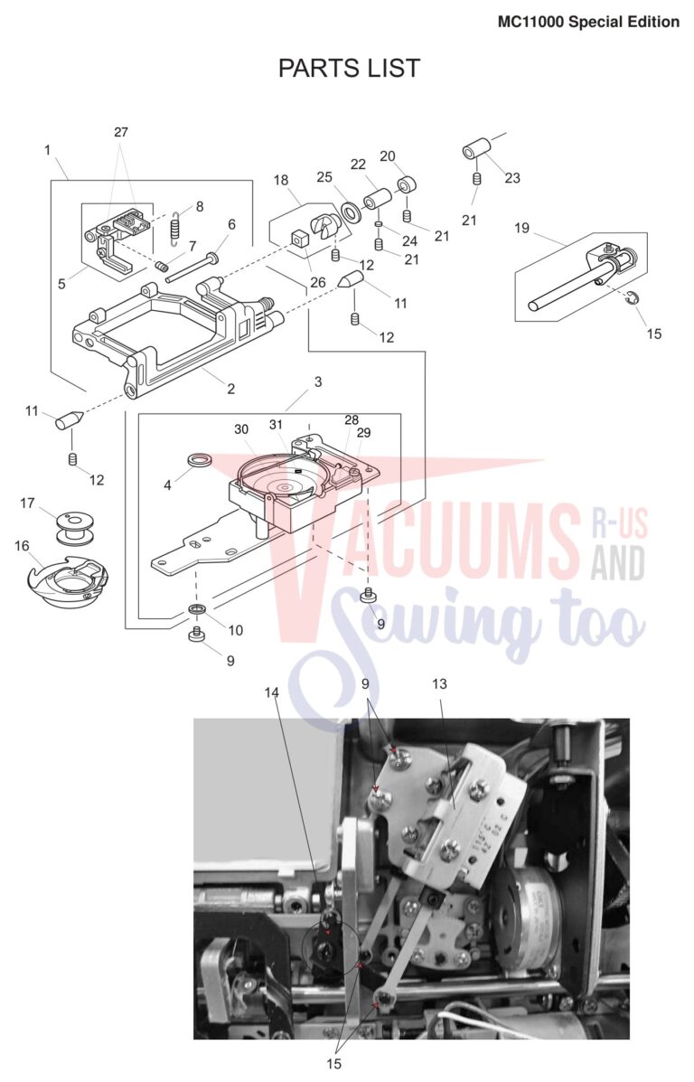 Janome 11000S schematic page 15 preview