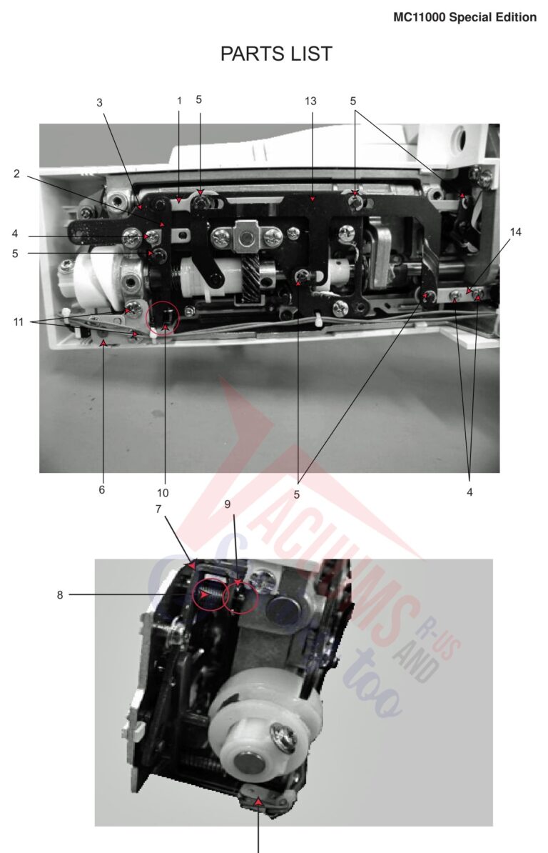 Janome 11000S schematic page 16 preview