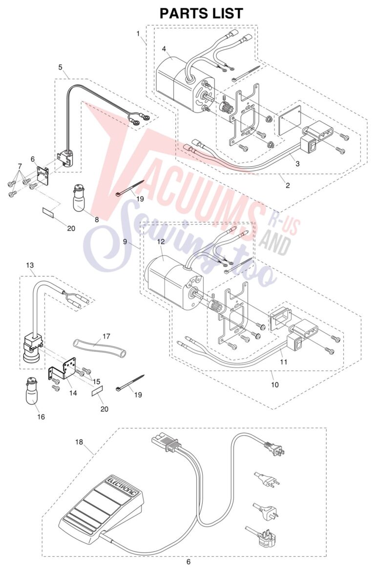 Janome 1100D schematic page 9 preview