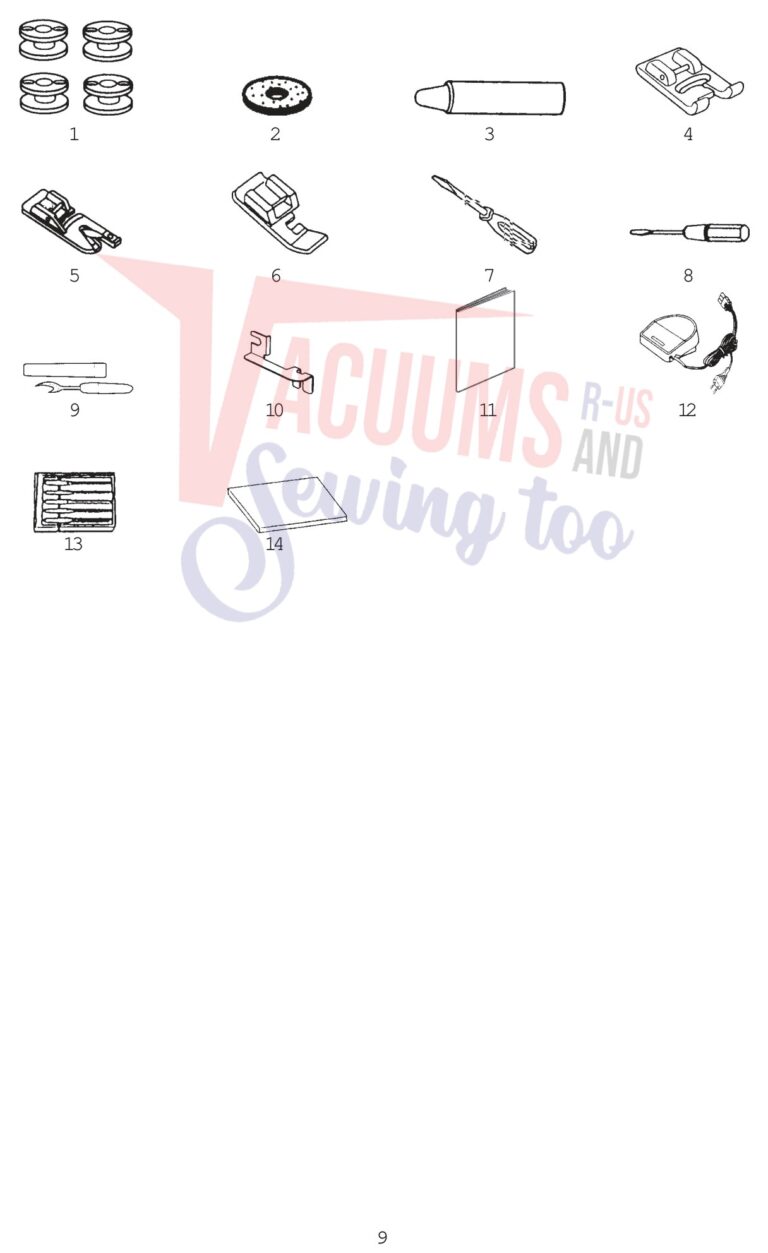 Janome 110 schematic page 9 preview