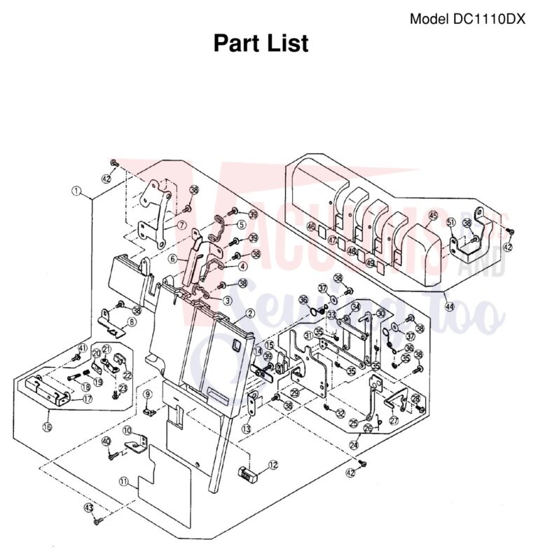 Janome 1110DX schematic page 1 preview