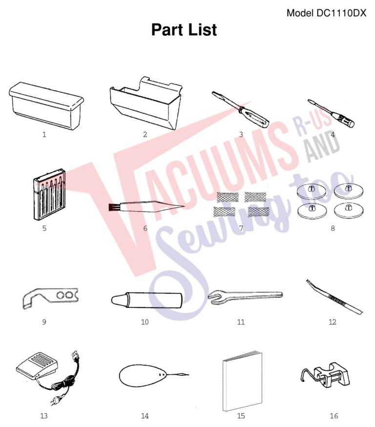 Janome 1110DX schematic page 3 preview