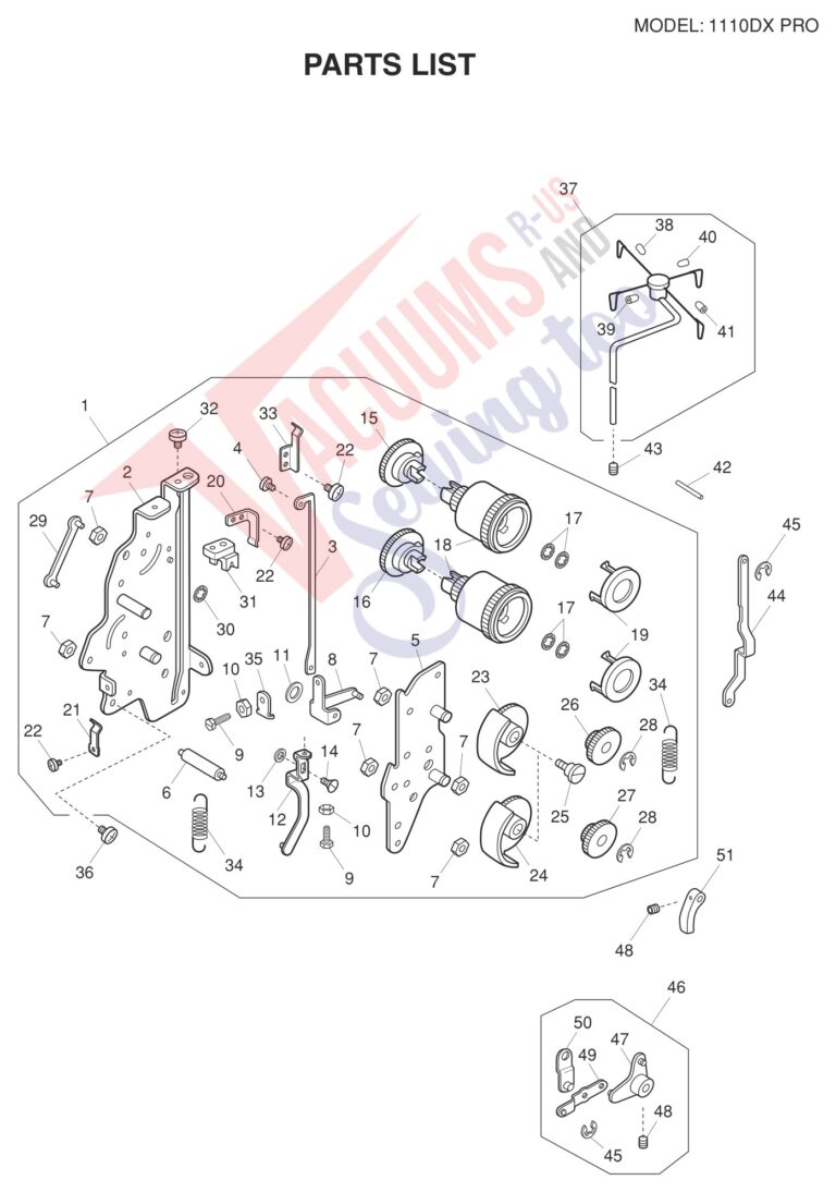 Janome 1110DXP schematic page 2 preview