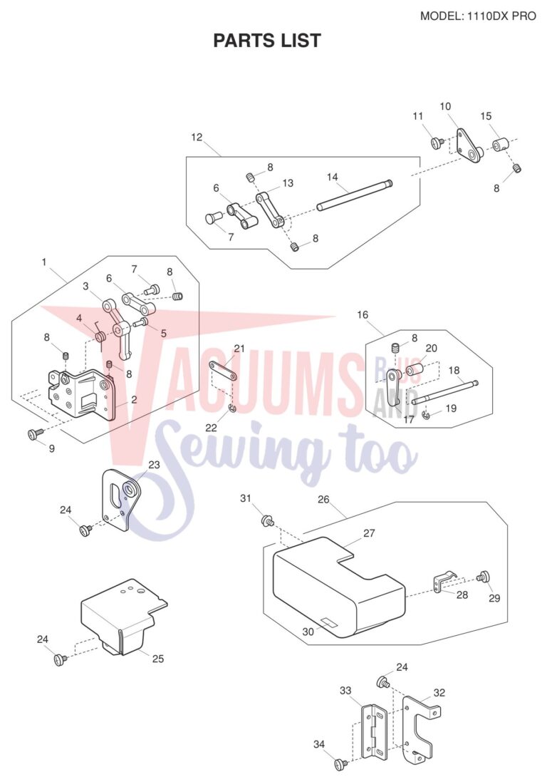 Janome 1110DXP schematic page 5 preview