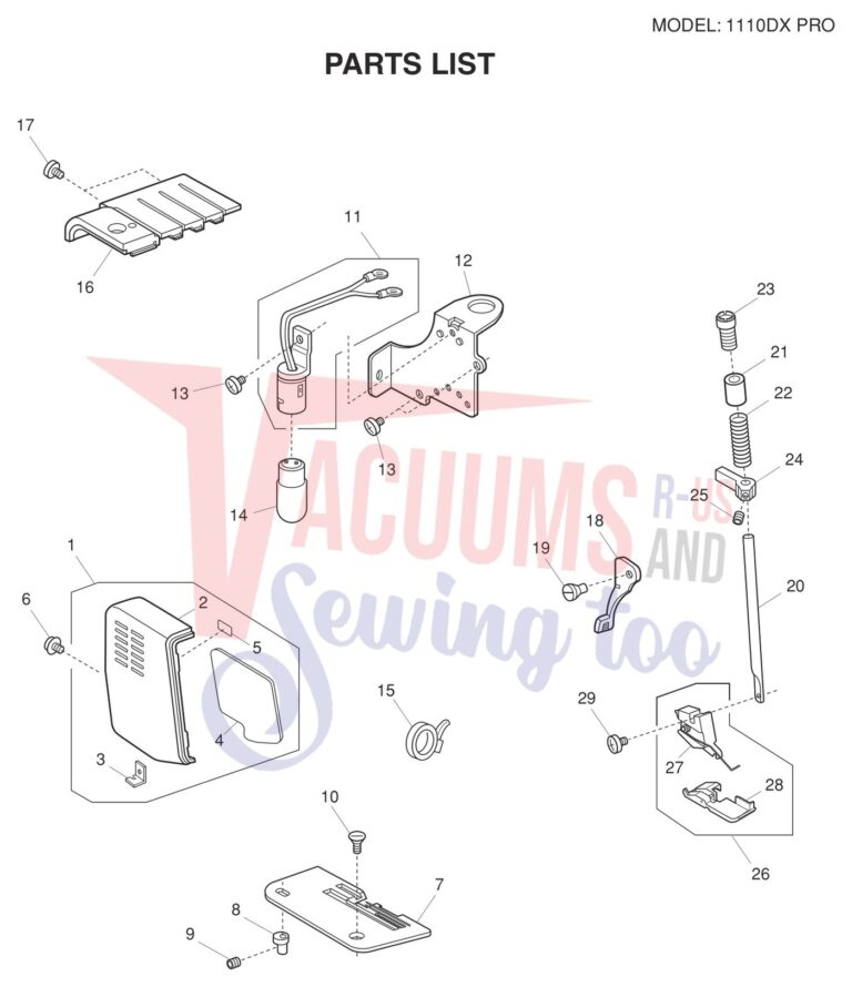 Janome 1110DXP schematic page 6 preview
