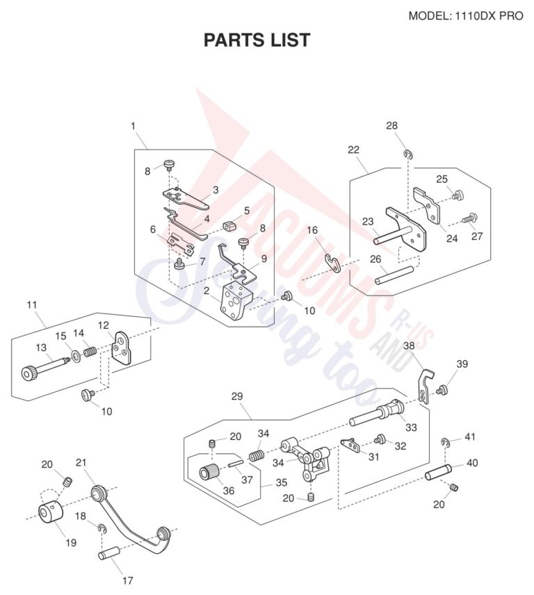 Janome 1110DXP schematic page 10 preview