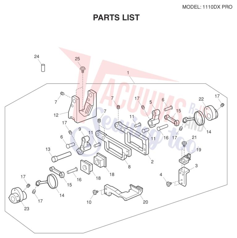 Janome 1110DXP schematic page 11 preview