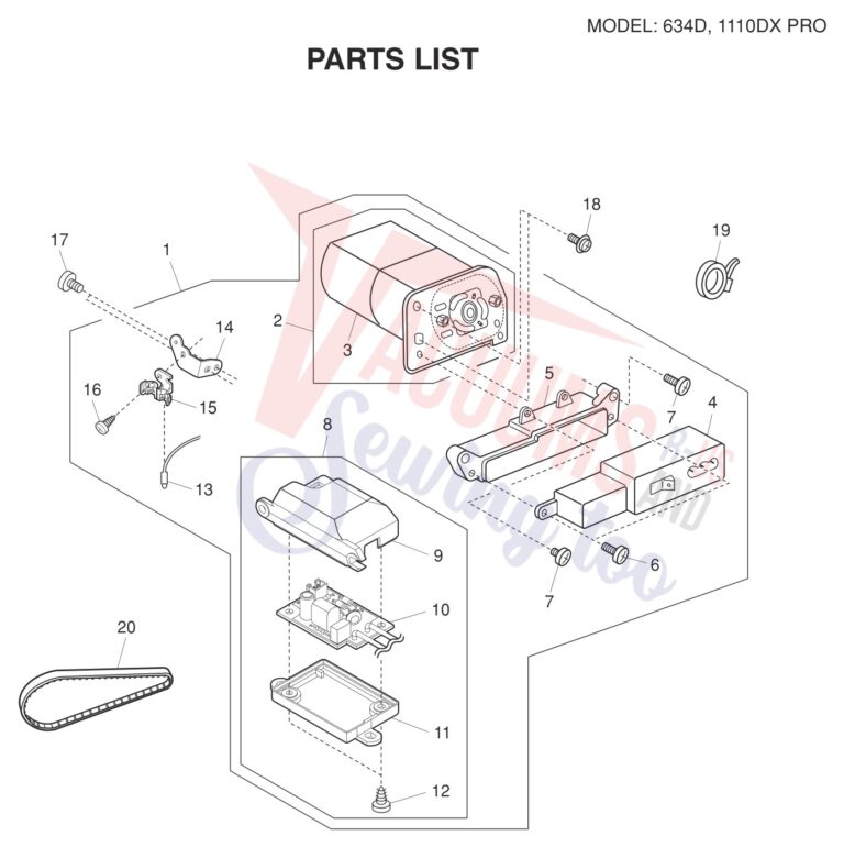 Janome 1110DXP V2 schematic page 3 preview