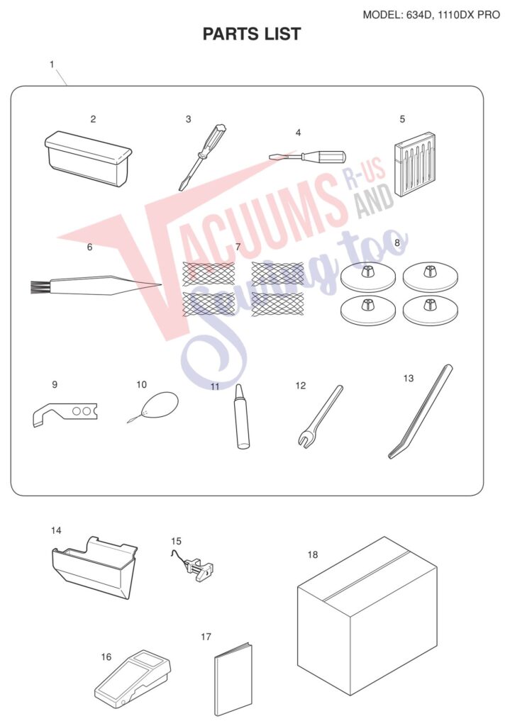 Janome 1110DXP V2 exploded schematic diagram (page 4)