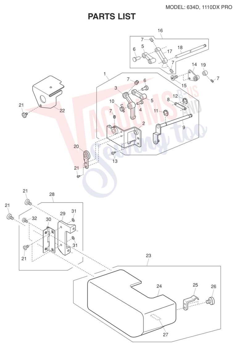Janome 1110DXP V2 schematic page 6 preview