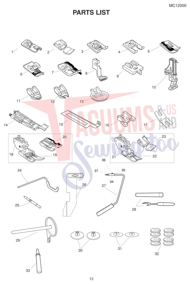 Janome 12000 schematic page 5 preview