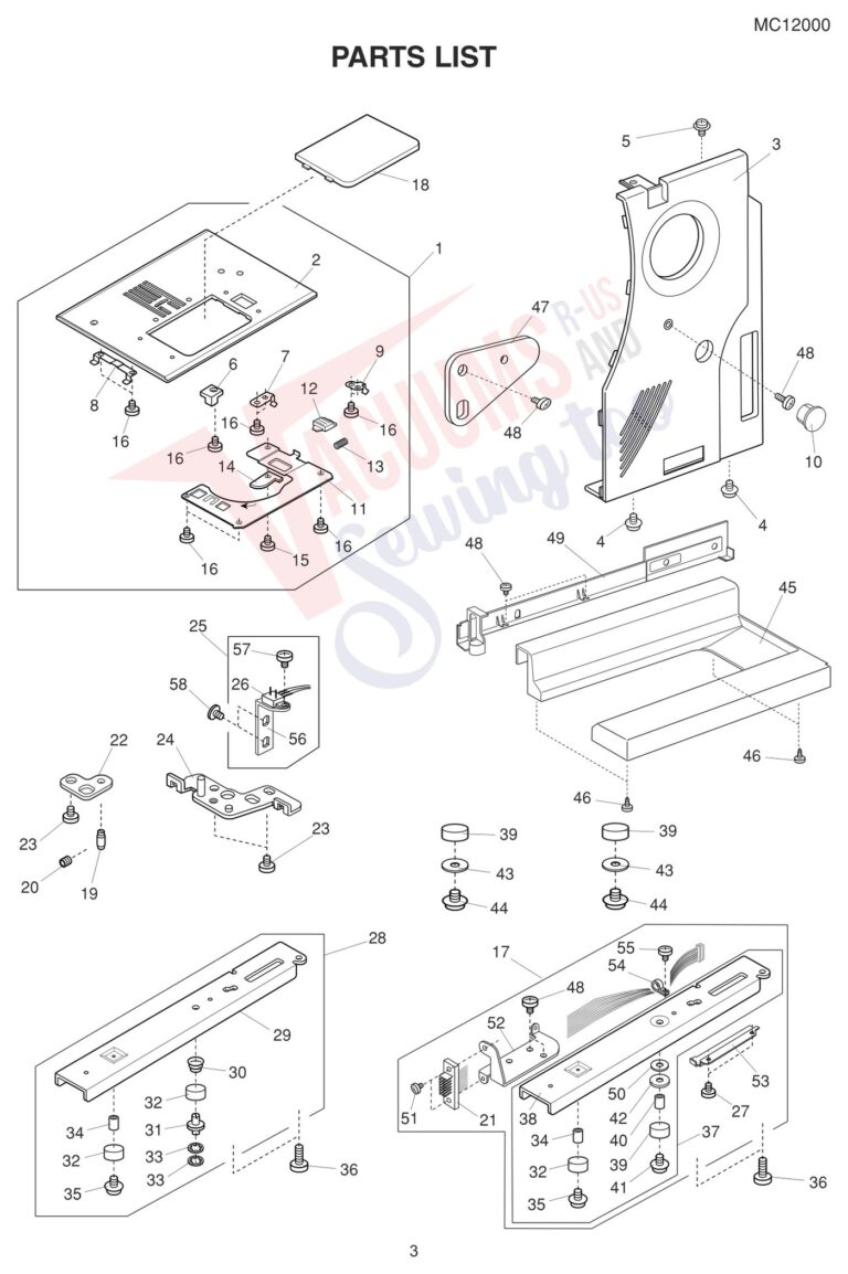 Janome 12000 schematic page 14 preview
