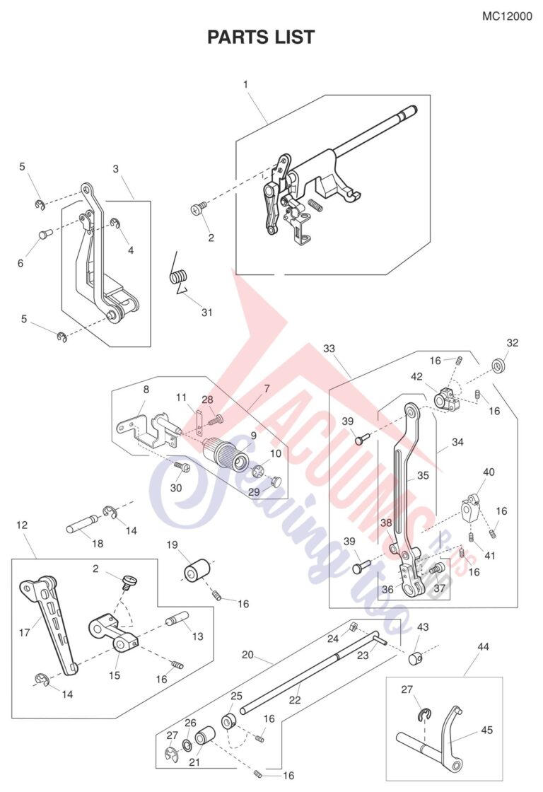 Janome 12000 schematic page 16 preview