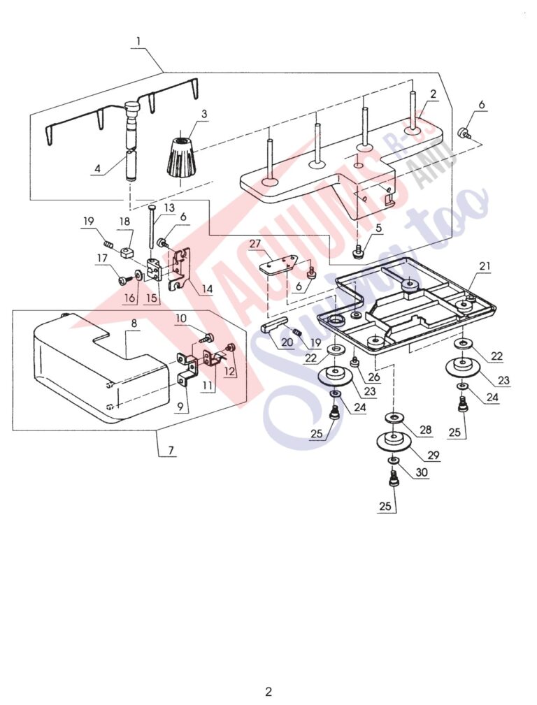 Janome 134D schematic page 3 preview