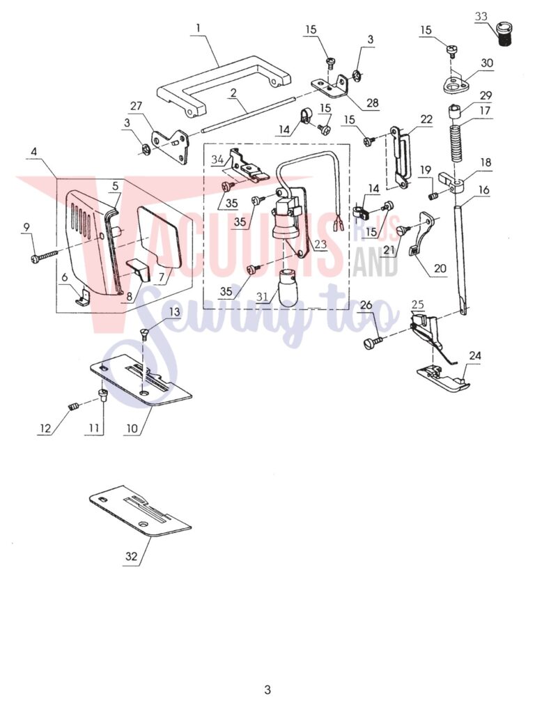 Janome 134D schematic page 4 preview