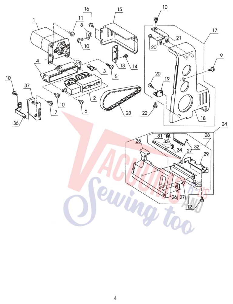 Janome 134D schematic page 5 preview