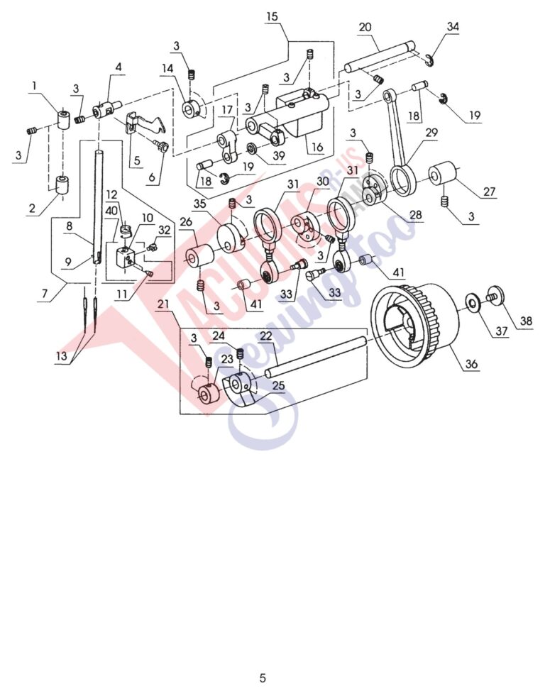 Janome 134D schematic page 6 preview