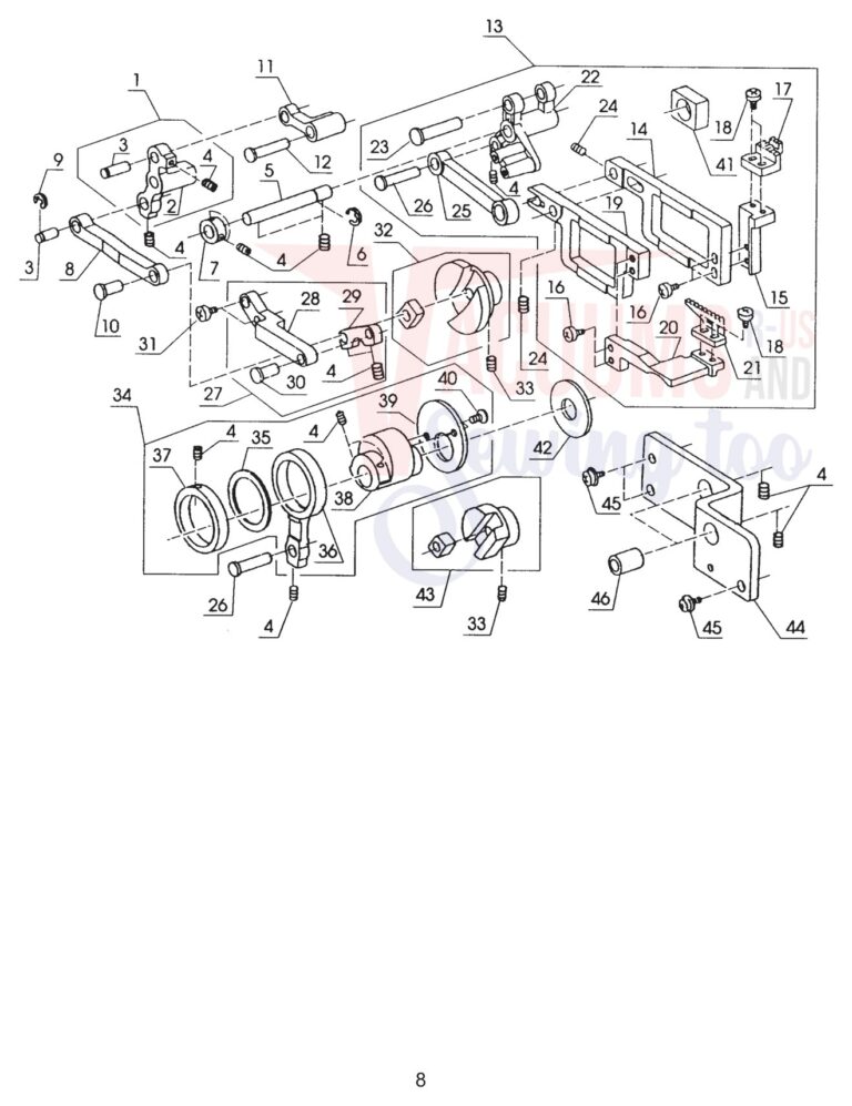 Janome 134D schematic page 9 preview