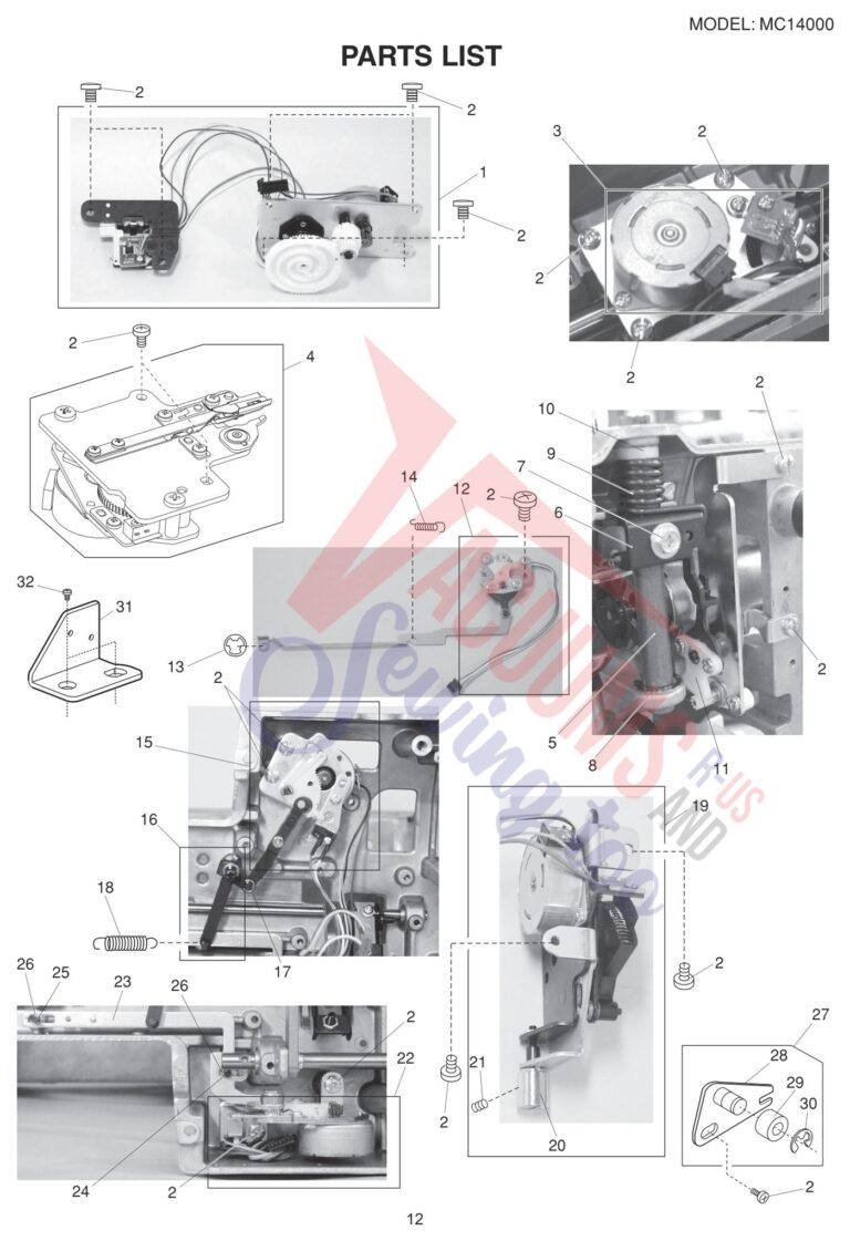 Janome 14000 schematic page 4 preview