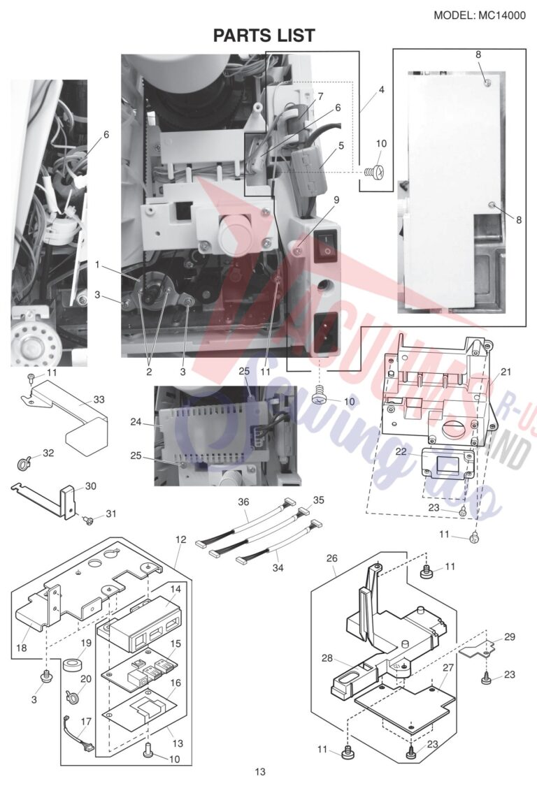 Janome 14000 schematic page 5 preview