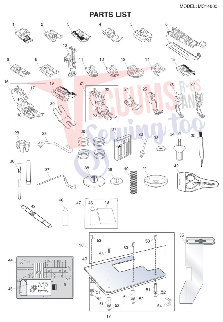 Janome 14000 schematic page 9 preview
