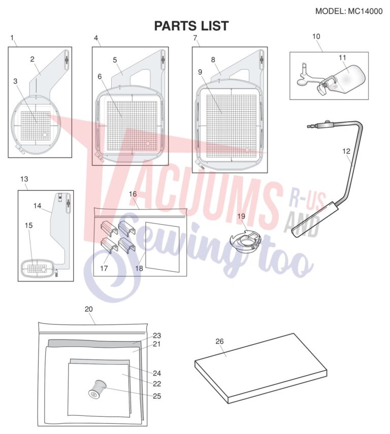 Janome 14000 schematic page 10 preview
