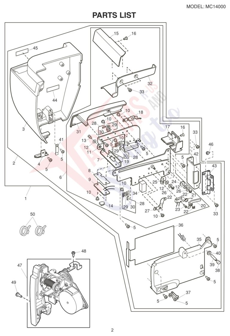 Janome 14000 schematic page 12 preview
