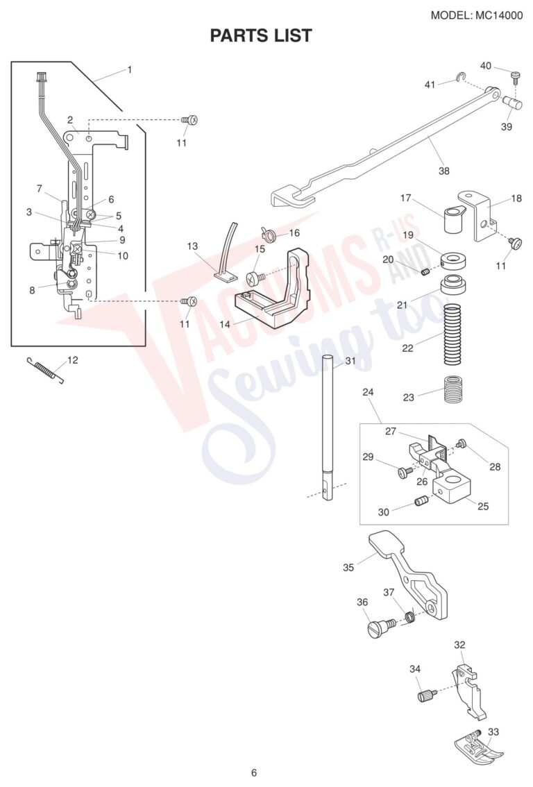 Janome 14000 schematic page 21 preview
