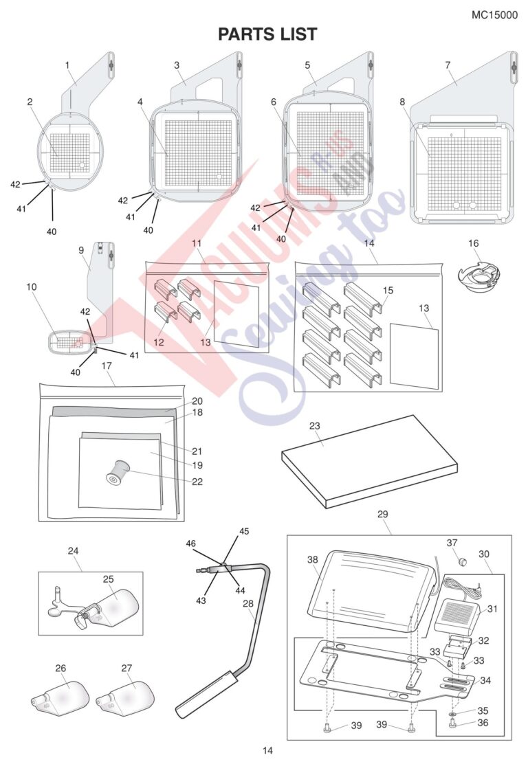 Janome 15000 schematic page 6 preview