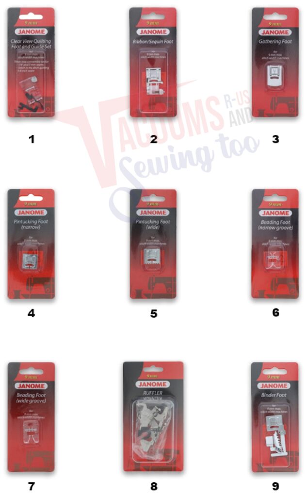 Janome 15000 exploded schematic diagram (page 9)